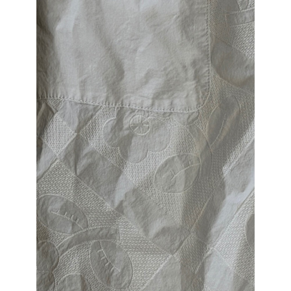 Madewell Cutout back Empire Midi Dress White Cotton Eyelet Square Neck Pockets - Picture 9 of 13